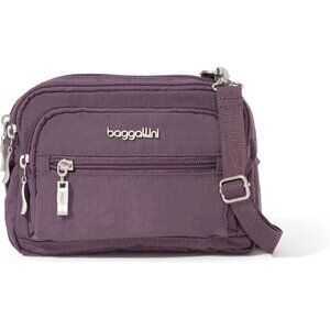 👑Women’s Misty Purple Triple Zip Small Crossbody Lightweight Convertible Belt